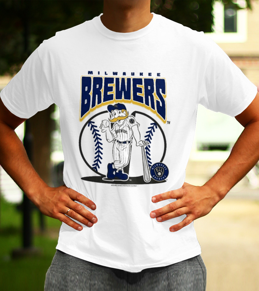Milwaukee Brewers Retro Baseball Mascot Nostalgia T-Shirt