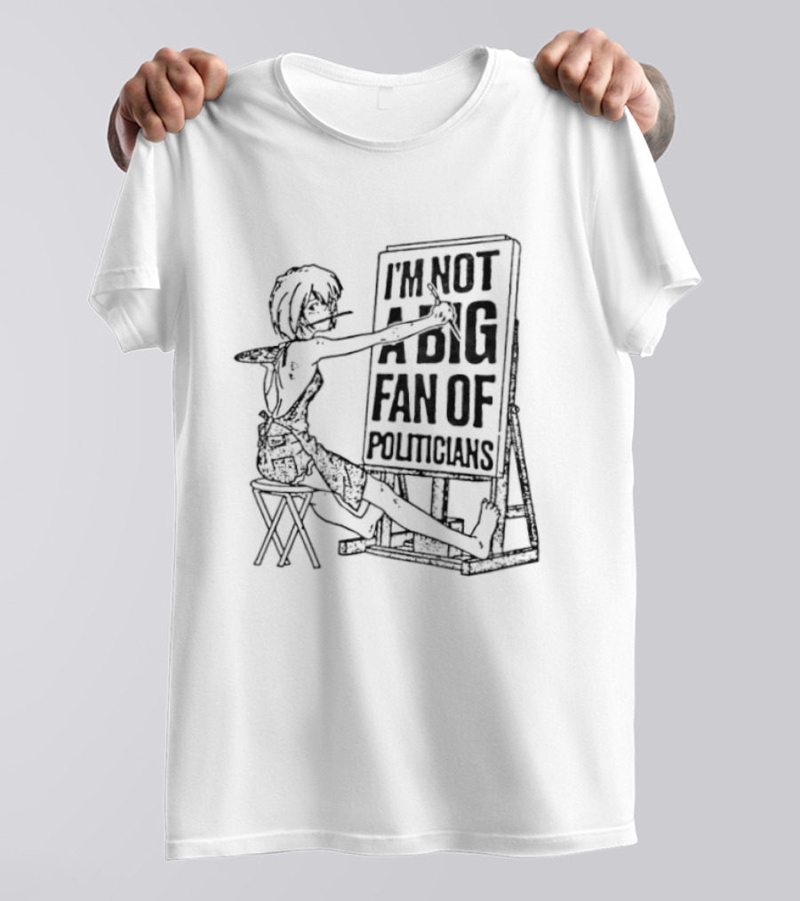 Rei Ayanami I'm Not A Big Fan Of Politicians Chair Sketch T-Shirt