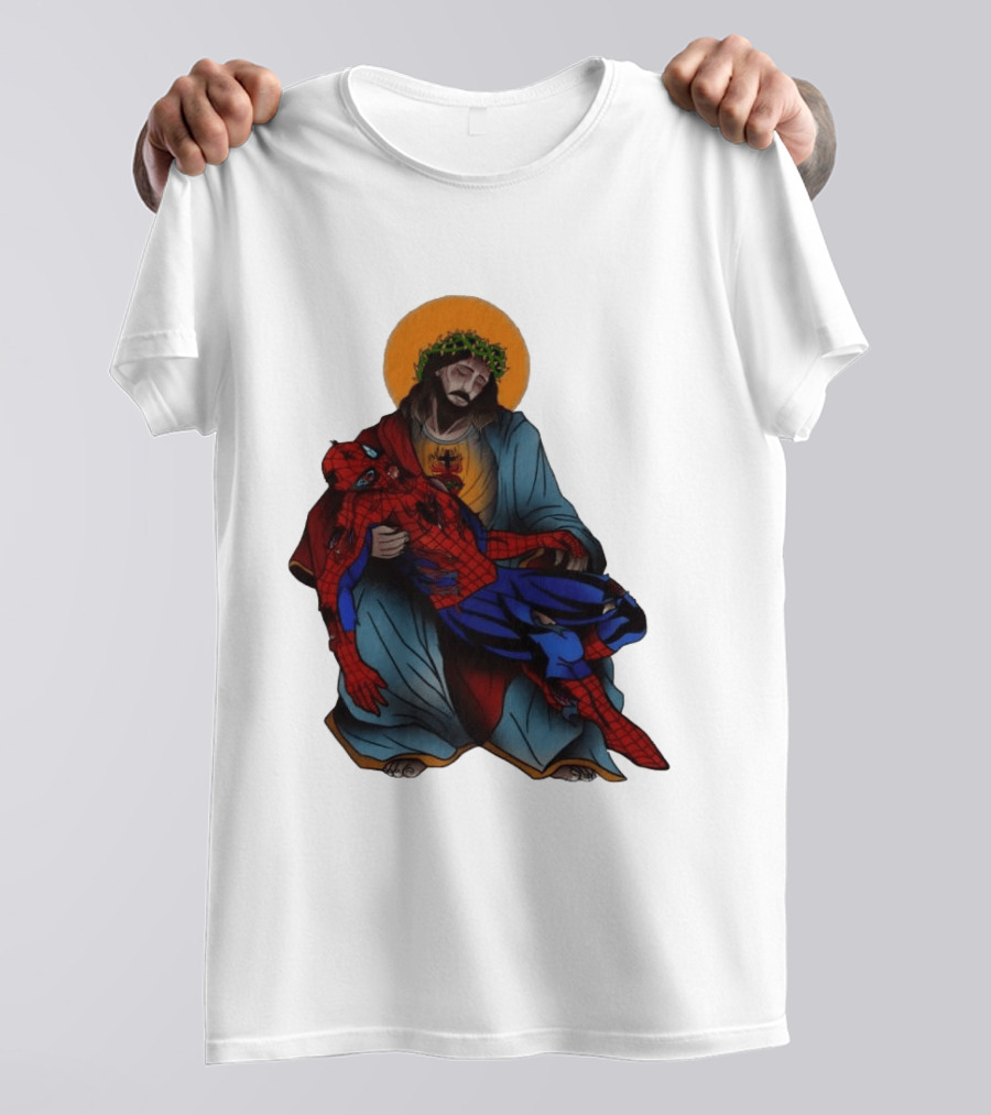 Spider Man Jesus Pieta Marvel T-Shirt