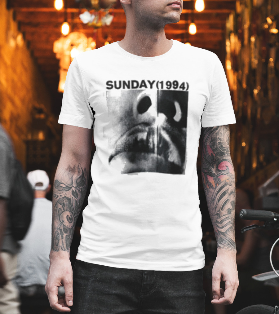 Sunday 1994 The Debut Tour Vintage Nostalgia Black And White Face T-Shirt