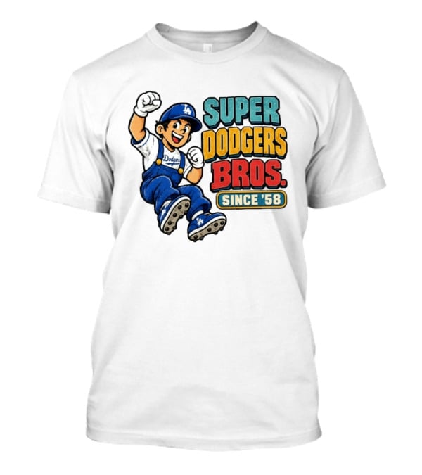 Los Angeles Dodgers Super Bros Since '58 T-Shirt
