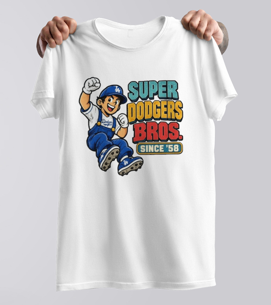 Los Angeles Dodgers Super Bros Since '58 T-Shirt