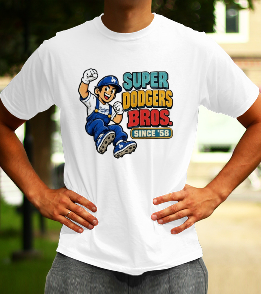 Los Angeles Dodgers Super Bros Since '58 T-Shirt