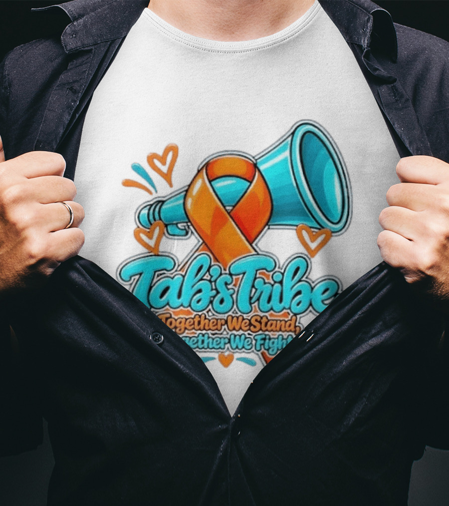 Tab's Tribe Orange Ribbon Together We Stand Fight T-Shirt