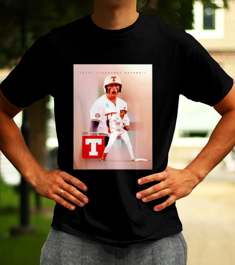 Adrian Rodriguez INF Texas Longhorns Baseball Team T-Shirt