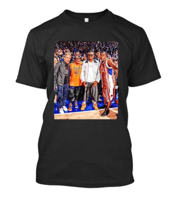 Ben Stiller Spike Lee Nas Tracy Morgan New York Knicks Courtside Celebrities T-Shirt