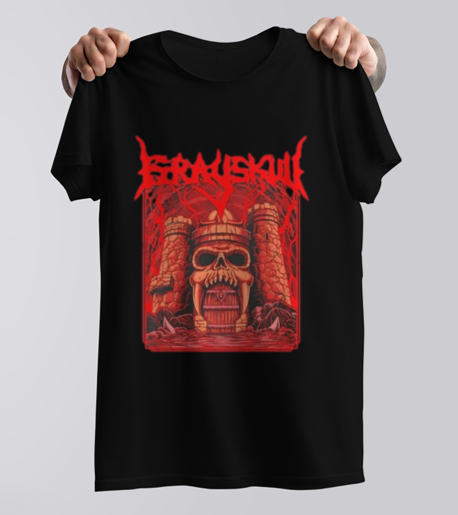 Grayskull Castle Masters Of The Universe He Man Skeletor Power Sword T-Shirt