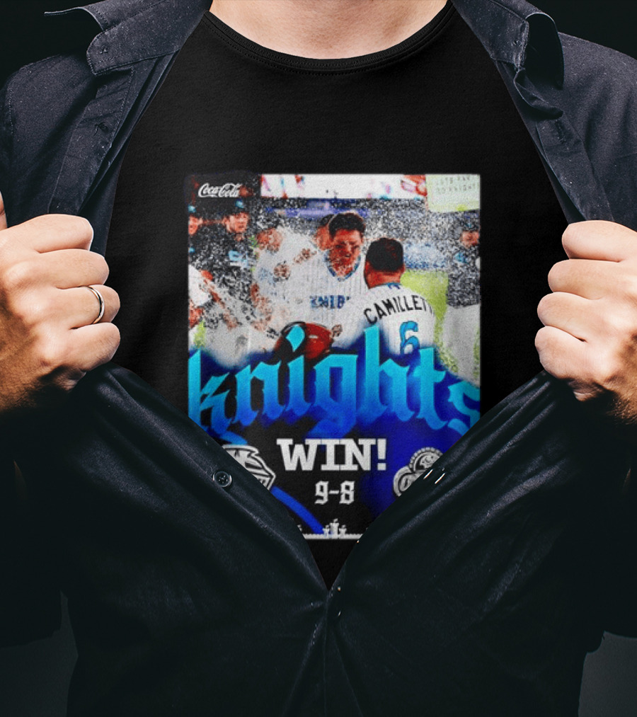 Knights Win 9 8 Against Comets Baseball Celebration T-Shirt
