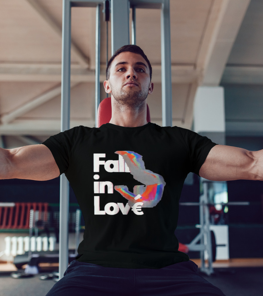 Fall In Love Rainbow Abstract T-Shirt