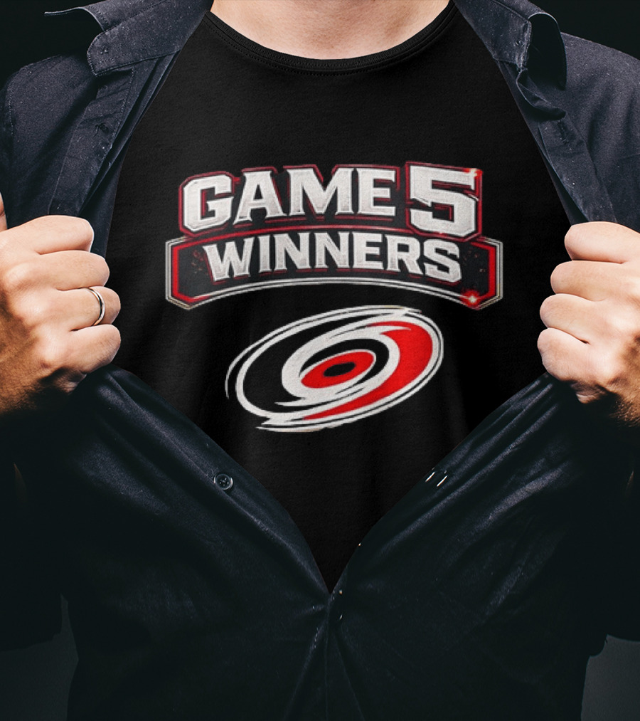 Carolina Hurricanes Game 5 Winners Celebration T-Shirt