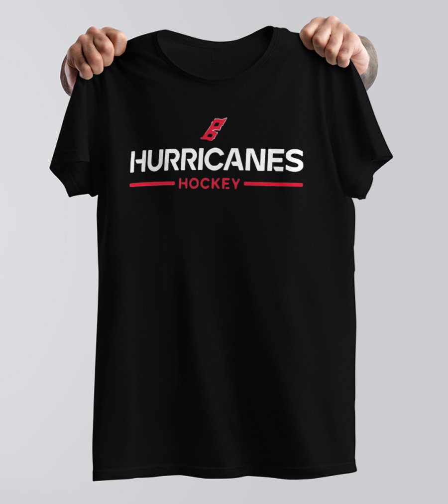 Hurricanes Hockey Team Red Flag T-Shirt