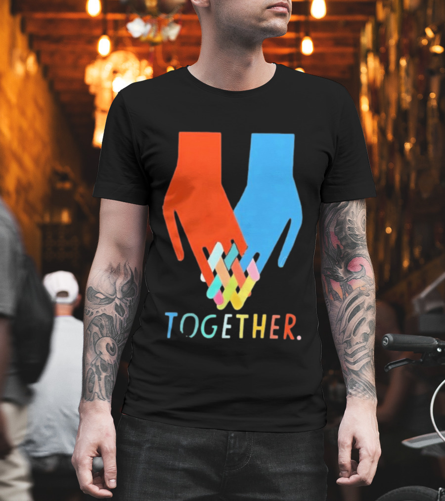 Interlocking Hands Unity Concept Together T-Shirt