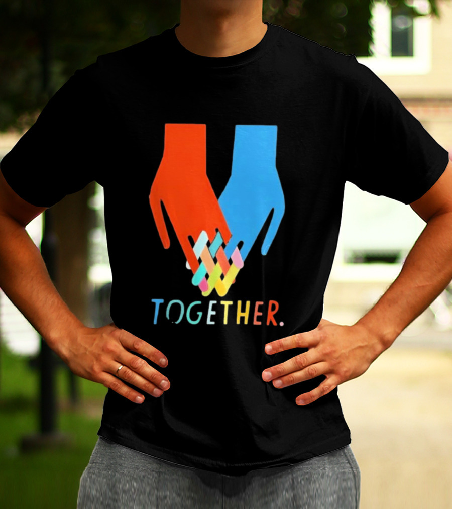Interlocking Hands Unity Concept Together T-Shirt
