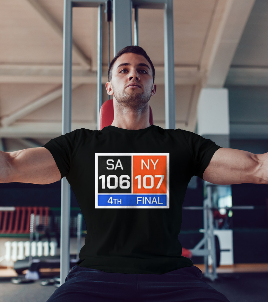 New York 107 Vs SA 106 4th Final Historic Comeback Victory T-Shirt