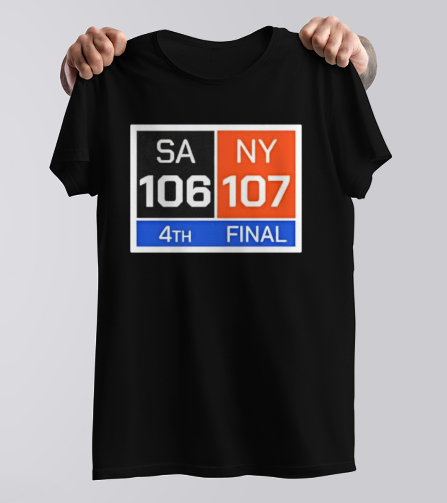 New York 107 Vs SA 106 4th Final Historic Comeback Victory T-Shirt