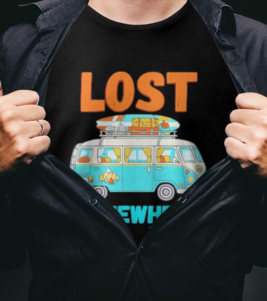 Lost Somewhere Camper Van Adventure T-Shirt