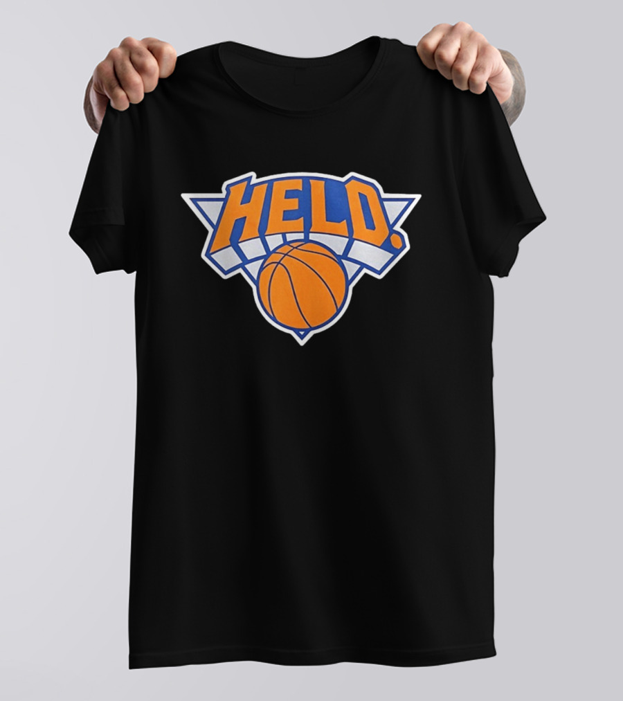 New York Knicks HELD Basketball Team T-Shirt