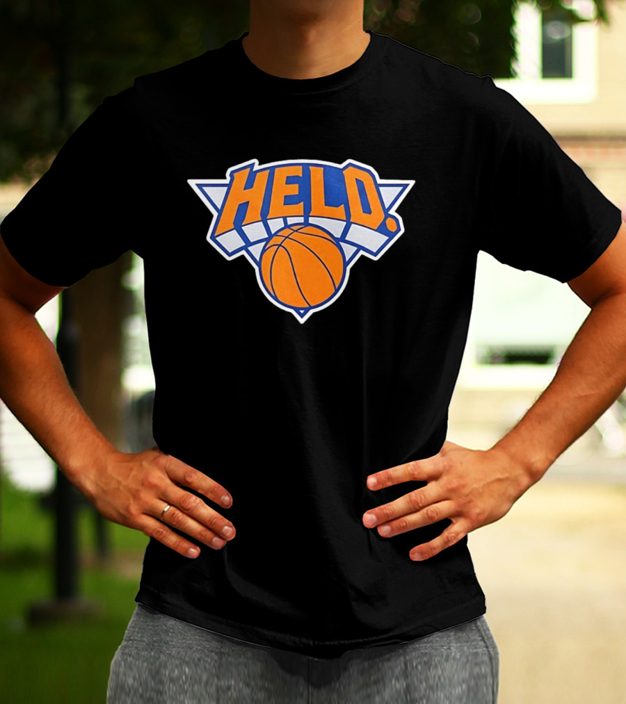 New York Knicks HELD Basketball Team T-Shirt