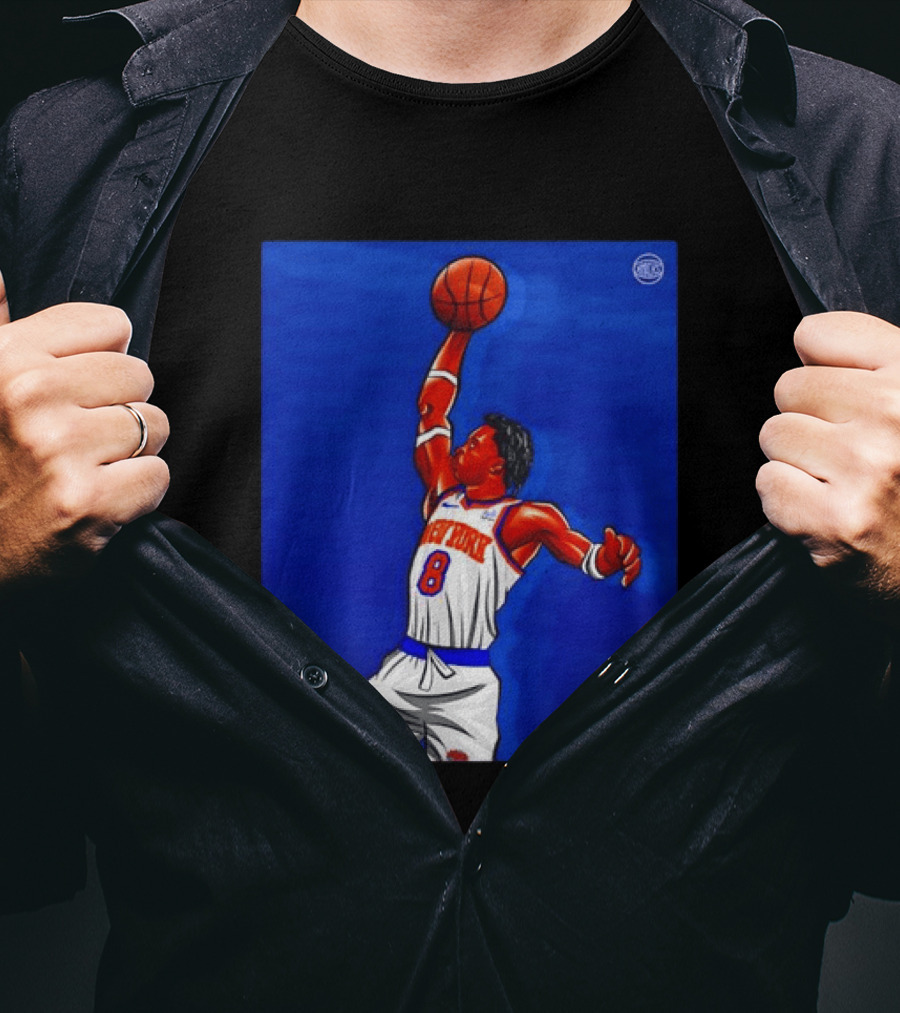 OG Anunoby New York Knicks Dunk Action Moment 8 Jersey T-Shirt