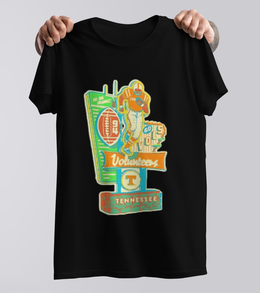 Tennessee Volunteers Go Big Orange Go Vols NCAA Football T-Shirt