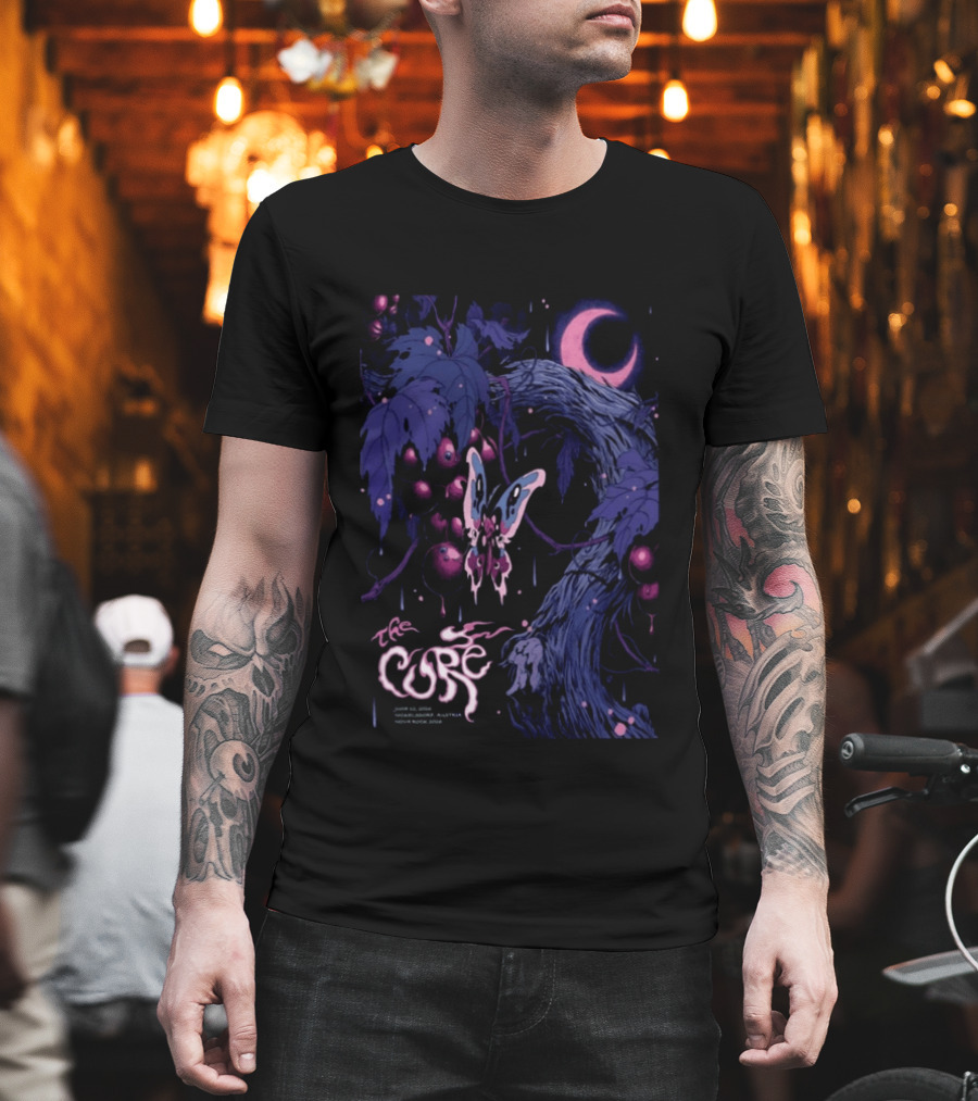 The Cure June 12 2026 Nickelsdorf Austria Psychedelic Butterfly Moon T-Shirt