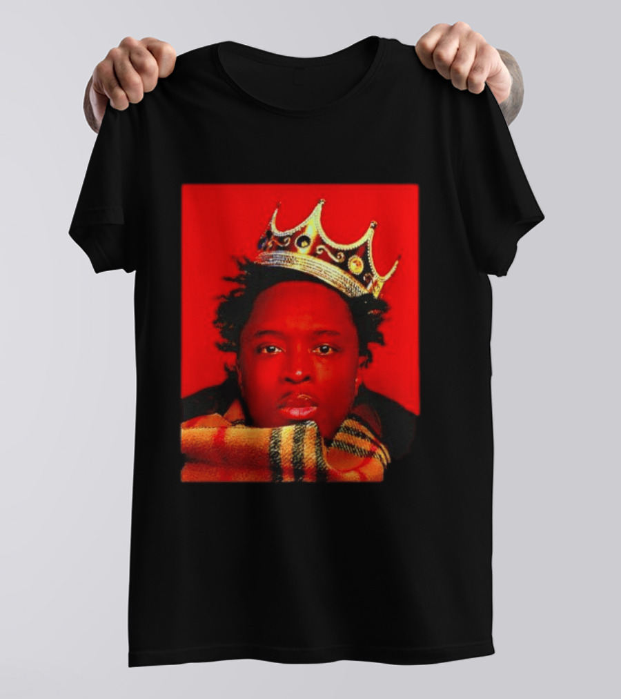 Notorious B.I.G. King Of New York Crowned Burberry Scarf T-Shirt