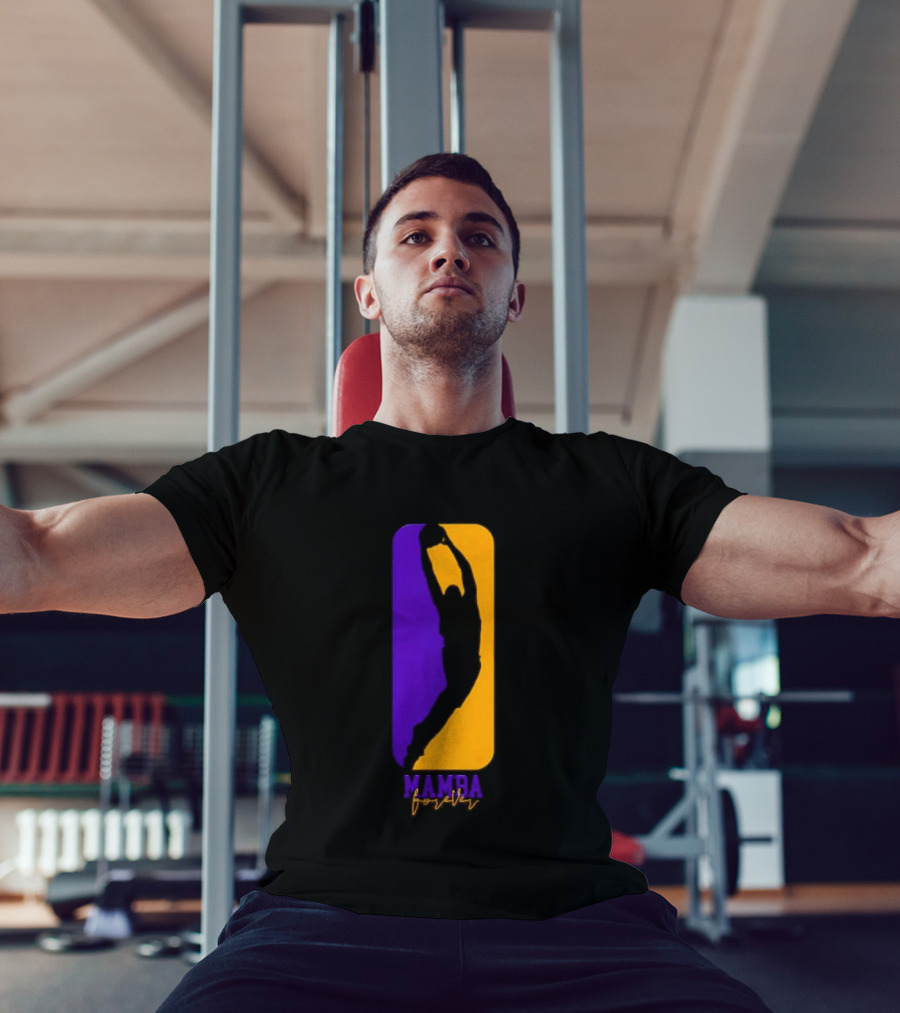 Mamba Forever Purple Gold Basketball Legend T-Shirt