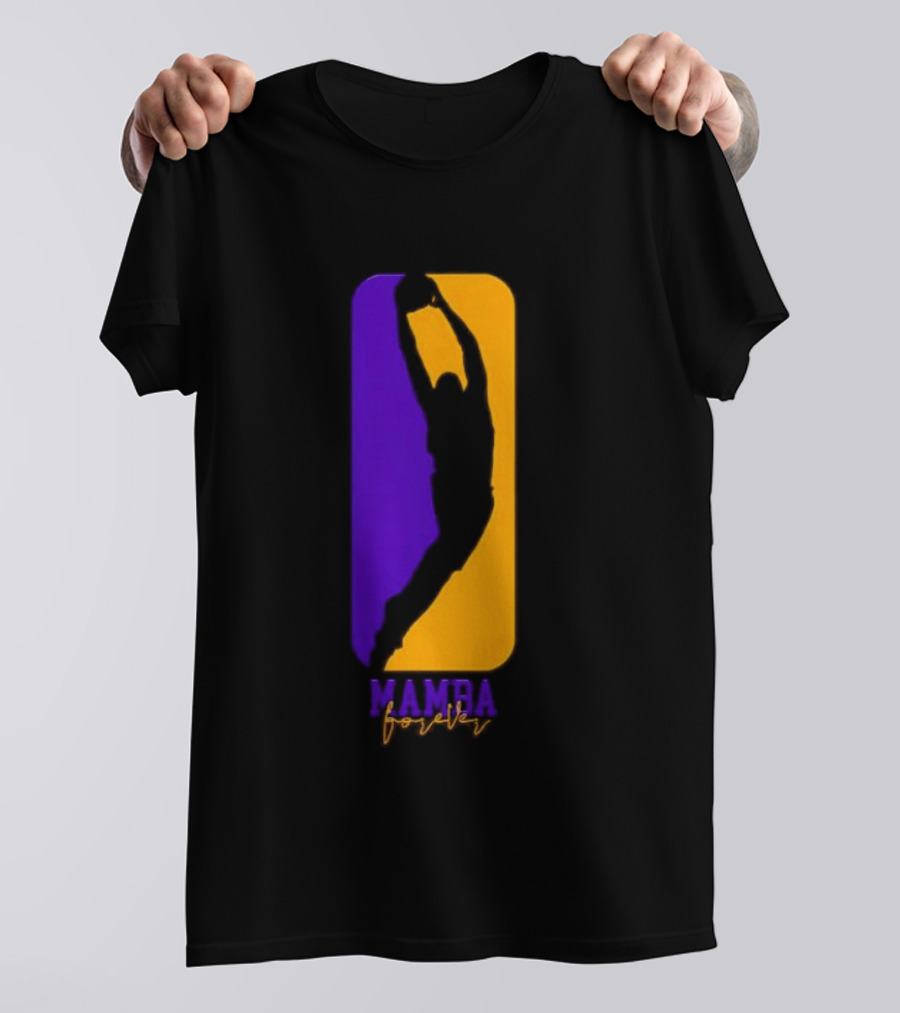 Mamba Forever Purple Gold Basketball Legend T-Shirt