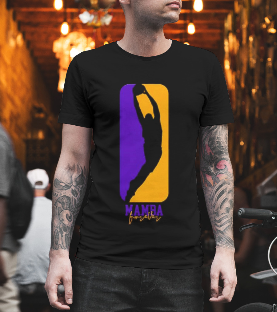 Mamba Forever Purple Gold Basketball Legend T-Shirt
