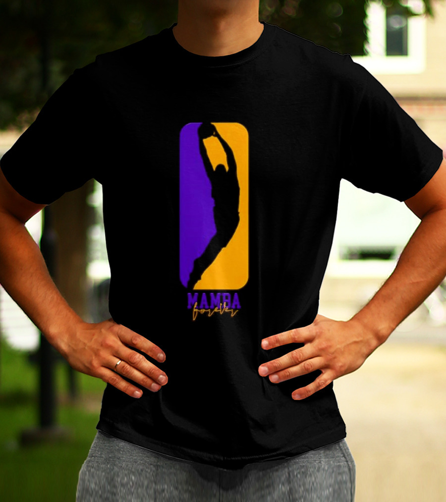 Mamba Forever Purple Gold Basketball Legend T-Shirt