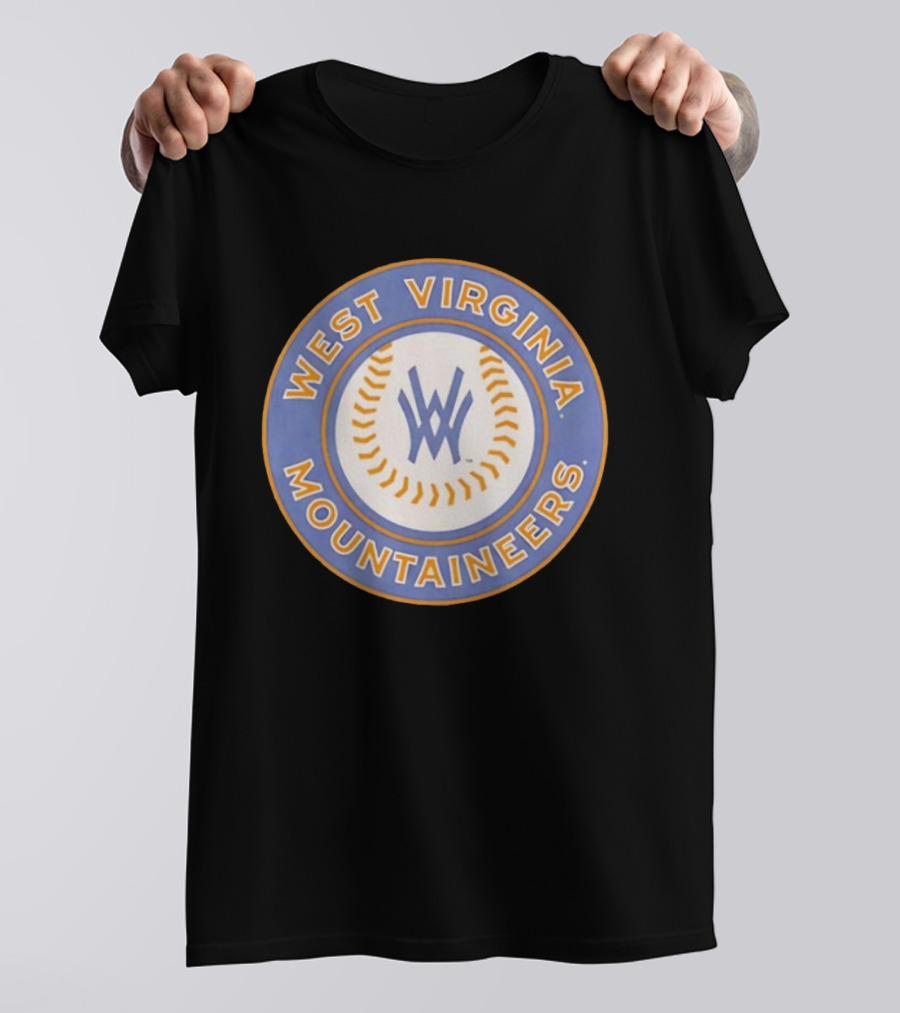 West Virginia Mountaineers NCAA Baseball Circular T-Shirt