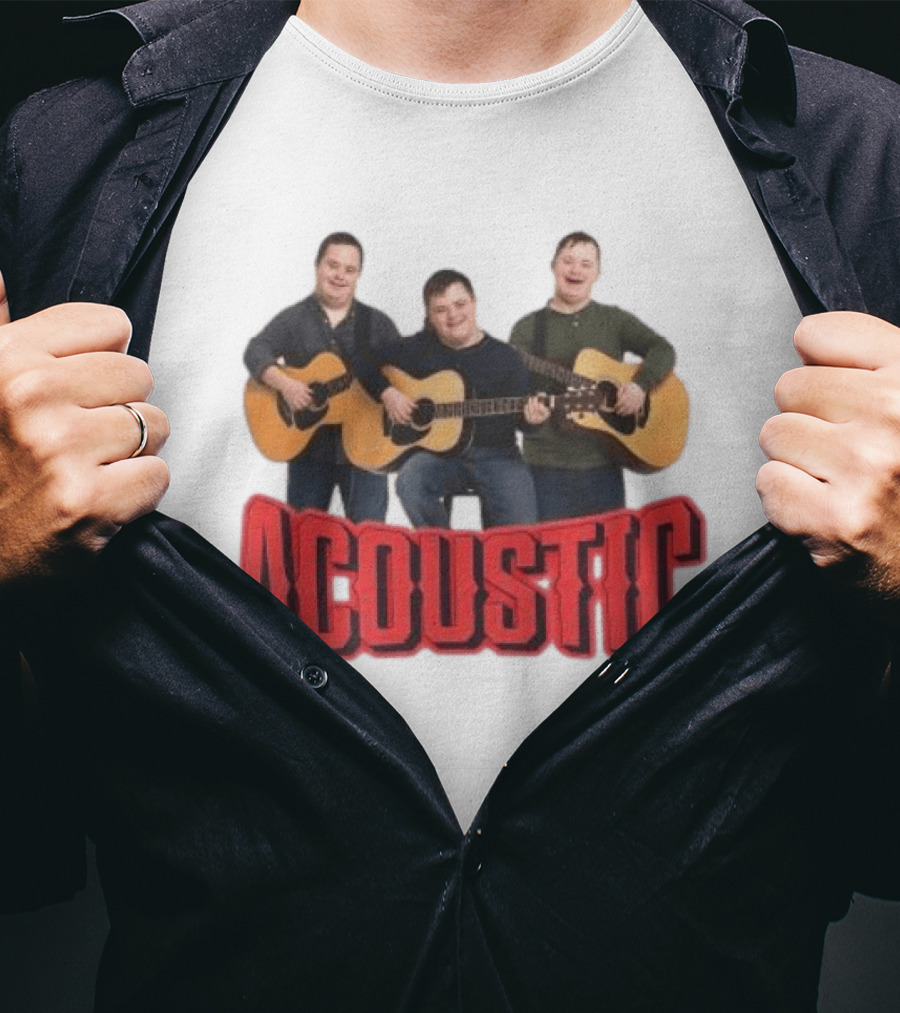 Acoustic Play Guitar Meme Trio T-Shirt