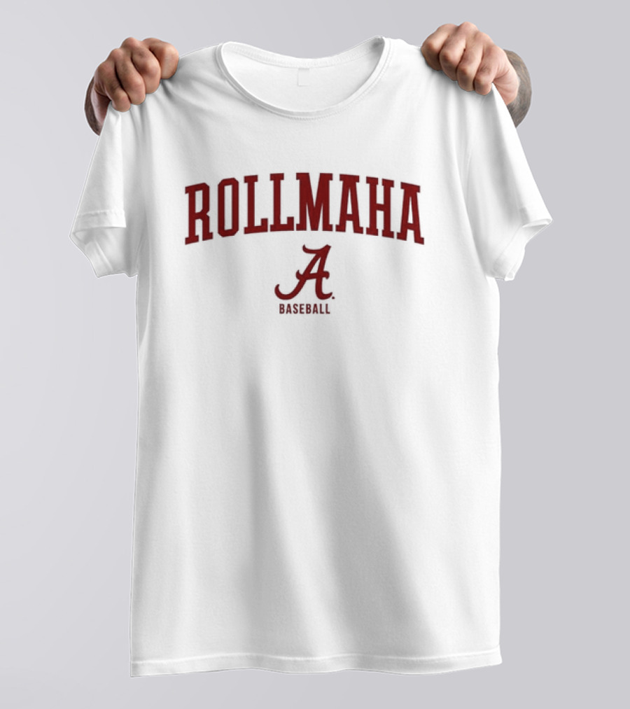 Alabama Crimson Tide Rollmaha Baseball Script A T-Shirt