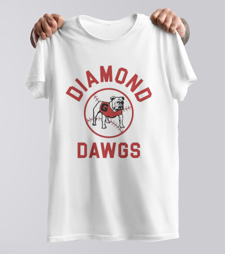 Georgia Bulldogs Diamond Dawgs Baseball Team Bulldogs G T-Shirt