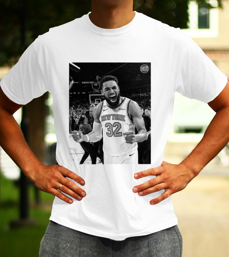 Knicks Nation Loud And Proud New York Basketball Karl Anthony Towns Celebration T-Shirt