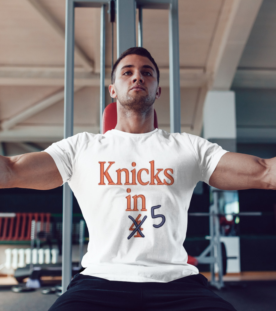 Knicks In 5 Basketball Playoff Prediction T-Shirt