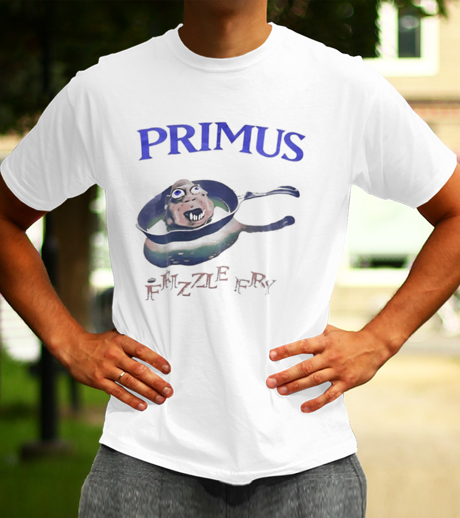 PRIMUS Frizzle Fry Album Art Pan With Face T-Shirt
