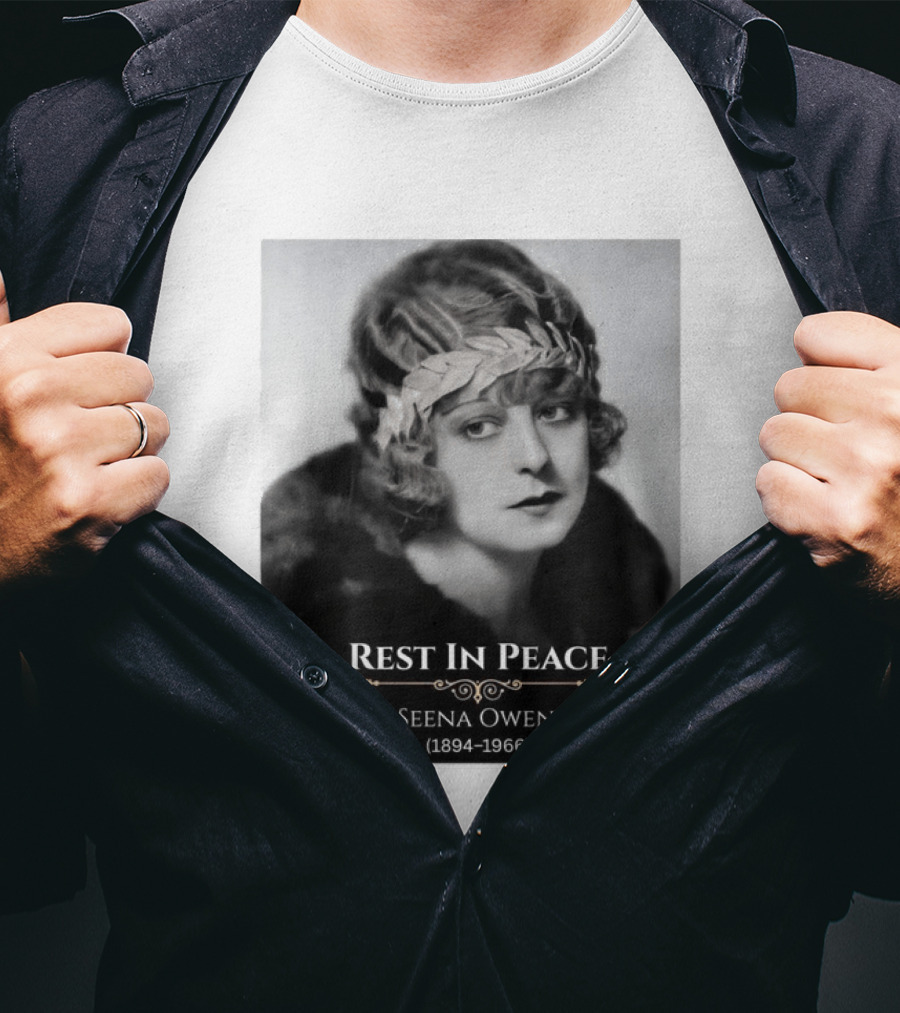 Rest In Peace Seena Owen 1894 1966 Memorial Tribute Vintage Photography T-Shirt