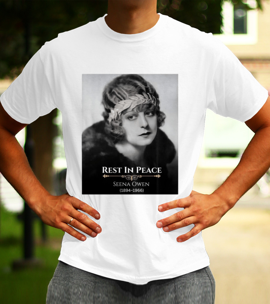 Rest In Peace Seena Owen 1894 1966 Memorial Tribute Vintage Photography T-Shirt