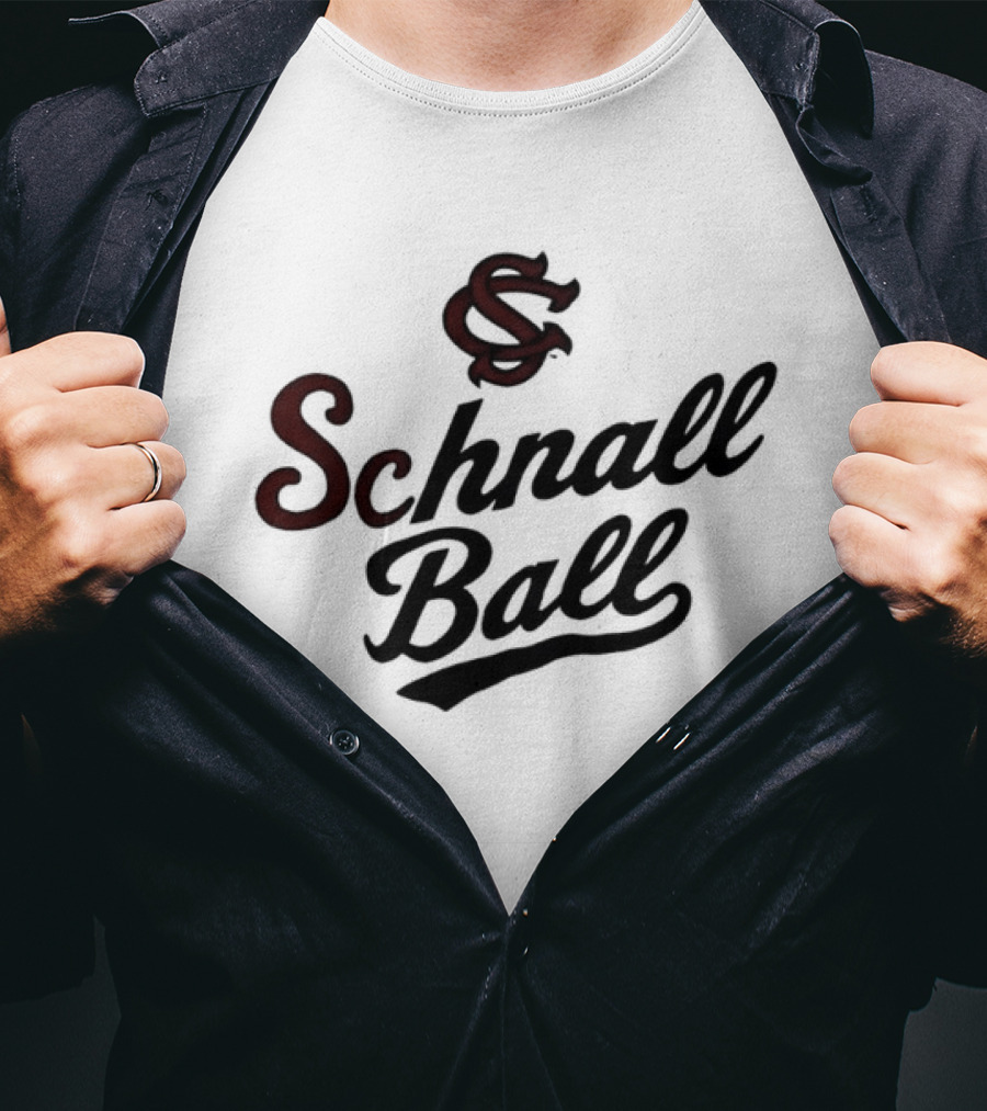 Schnall Ball Bold Script Monogram T-Shirt