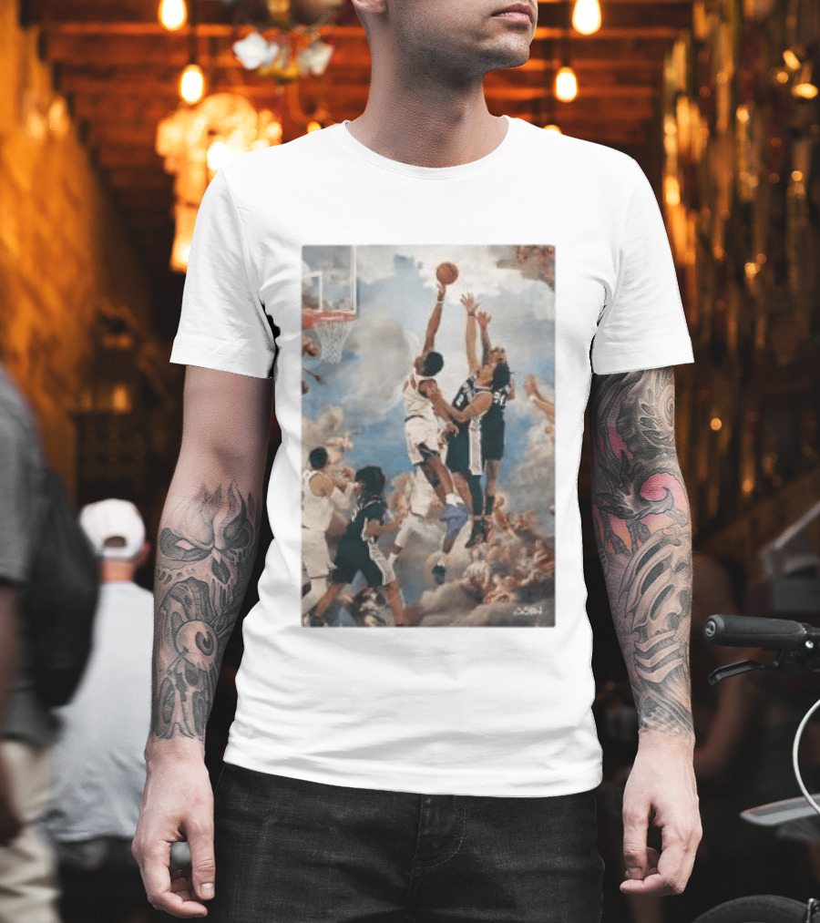 OG Anunoby Slam Dunk Basketball Masterpiece With Cloud T-Shirt
