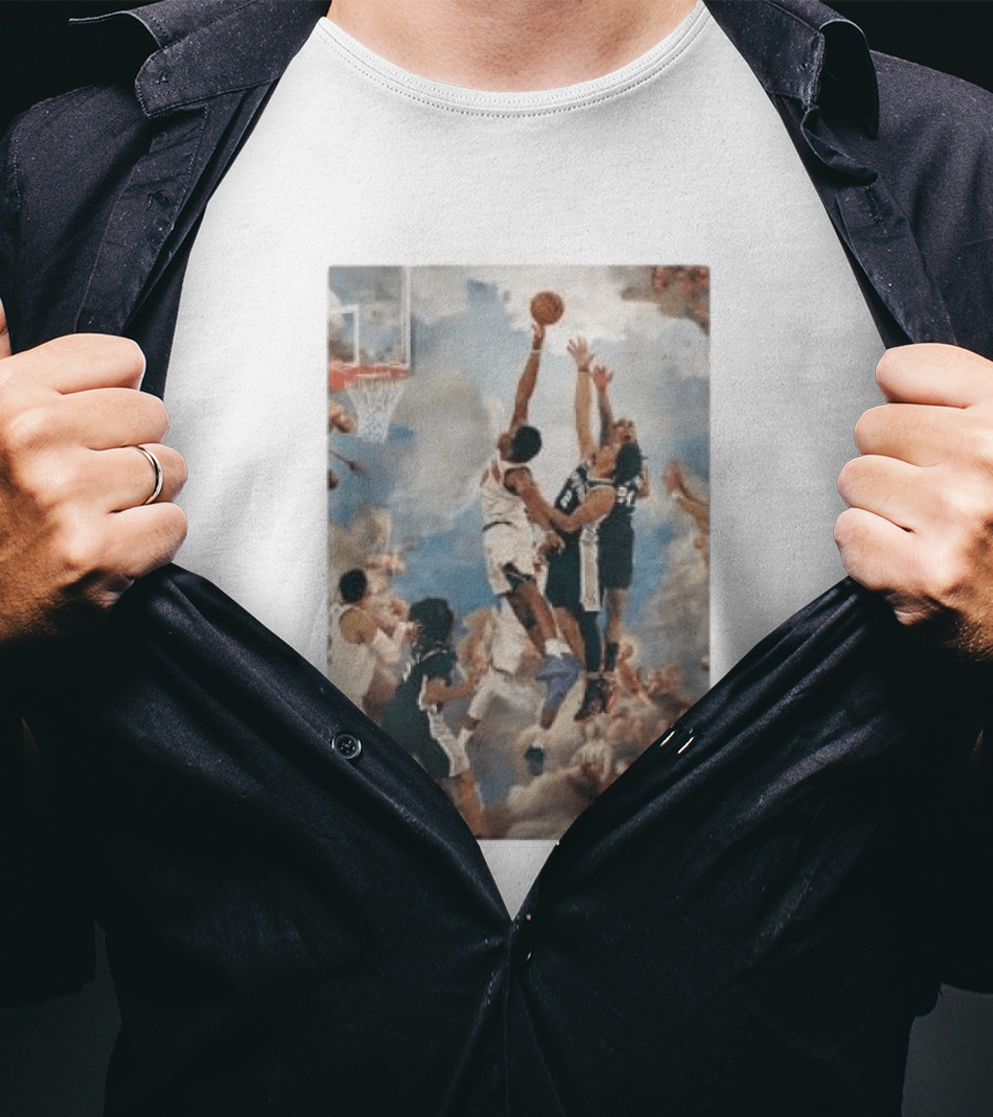OG Anunoby Slam Dunk Basketball Masterpiece With Cloud T-Shirt