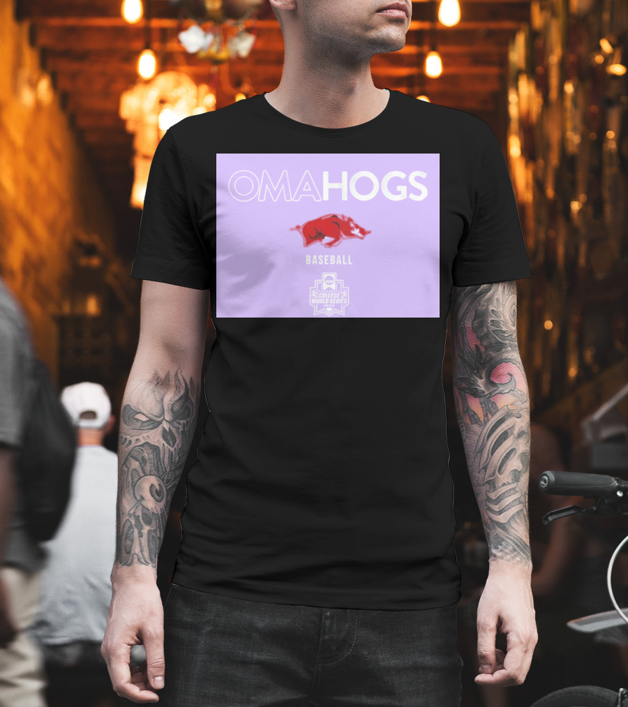 Omahogs Baseball Arkansas 2026 NCAA College World Series T-Shirt