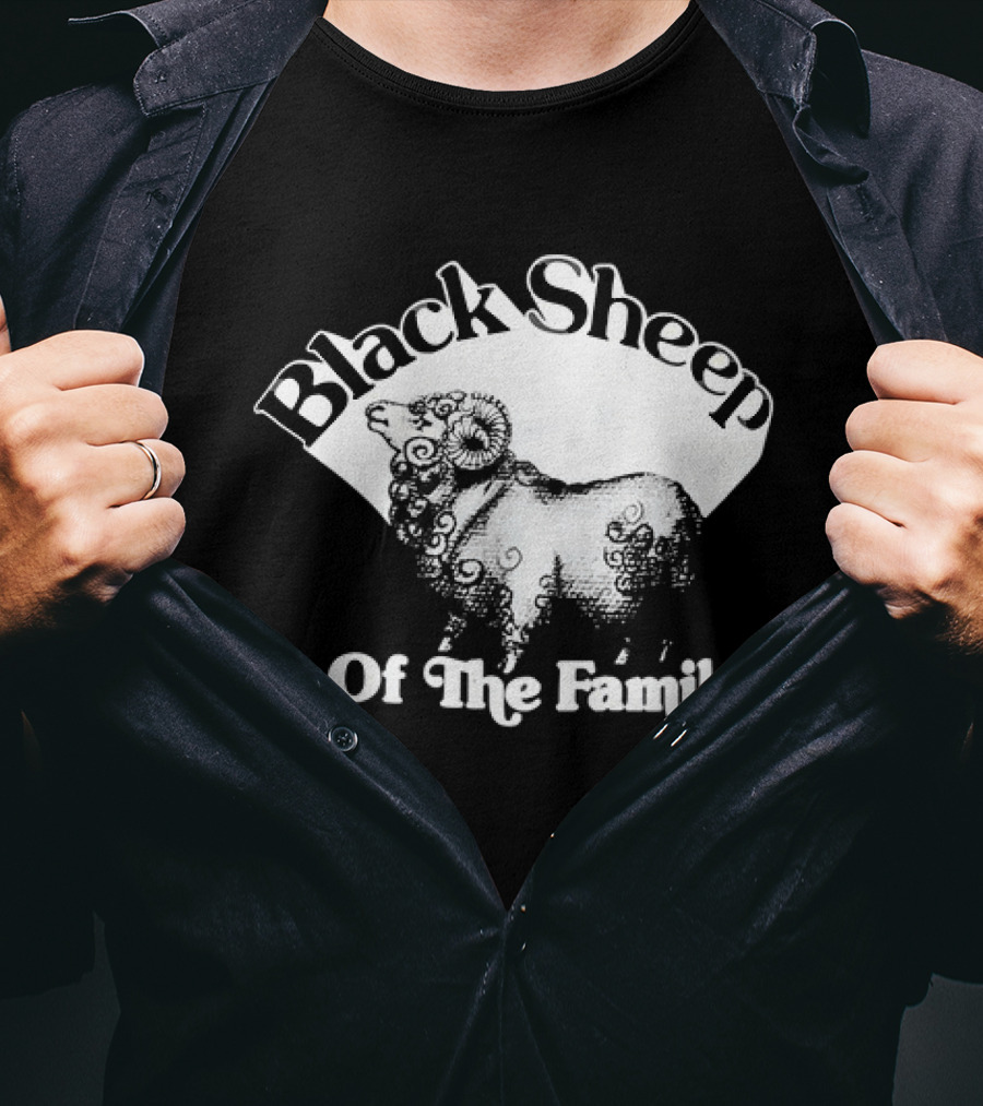 Black Sheep Of The Family Playful Sheep T-Shirt