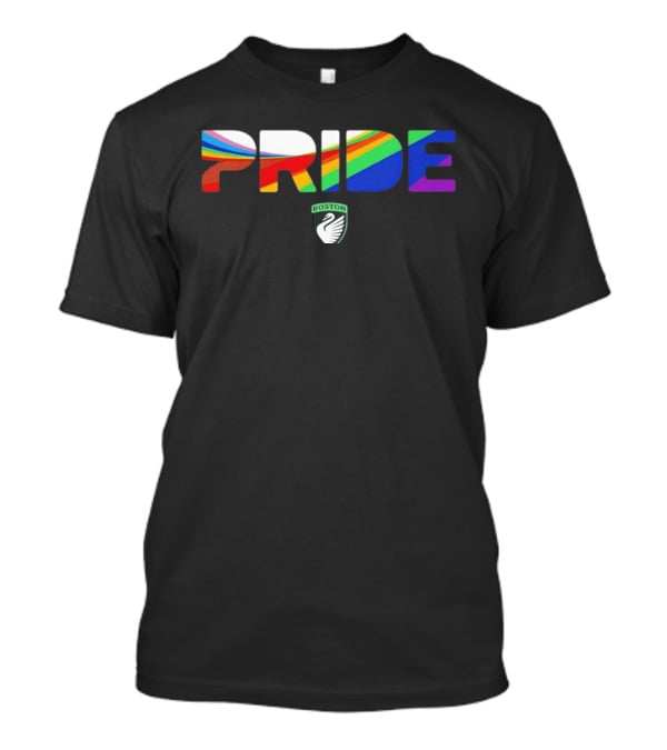 Boston Legacy FC Pride Rainbow Stripes 2026 Swan T-Shirt