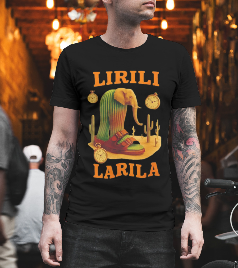 Lirili Larila Elephant Cactus Surreal Art Italian Brand T-Shirt