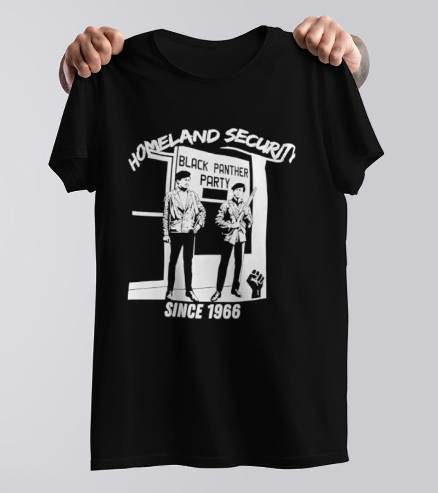 HomeLand Security Since 1966 Black Panther Party T-Shirt