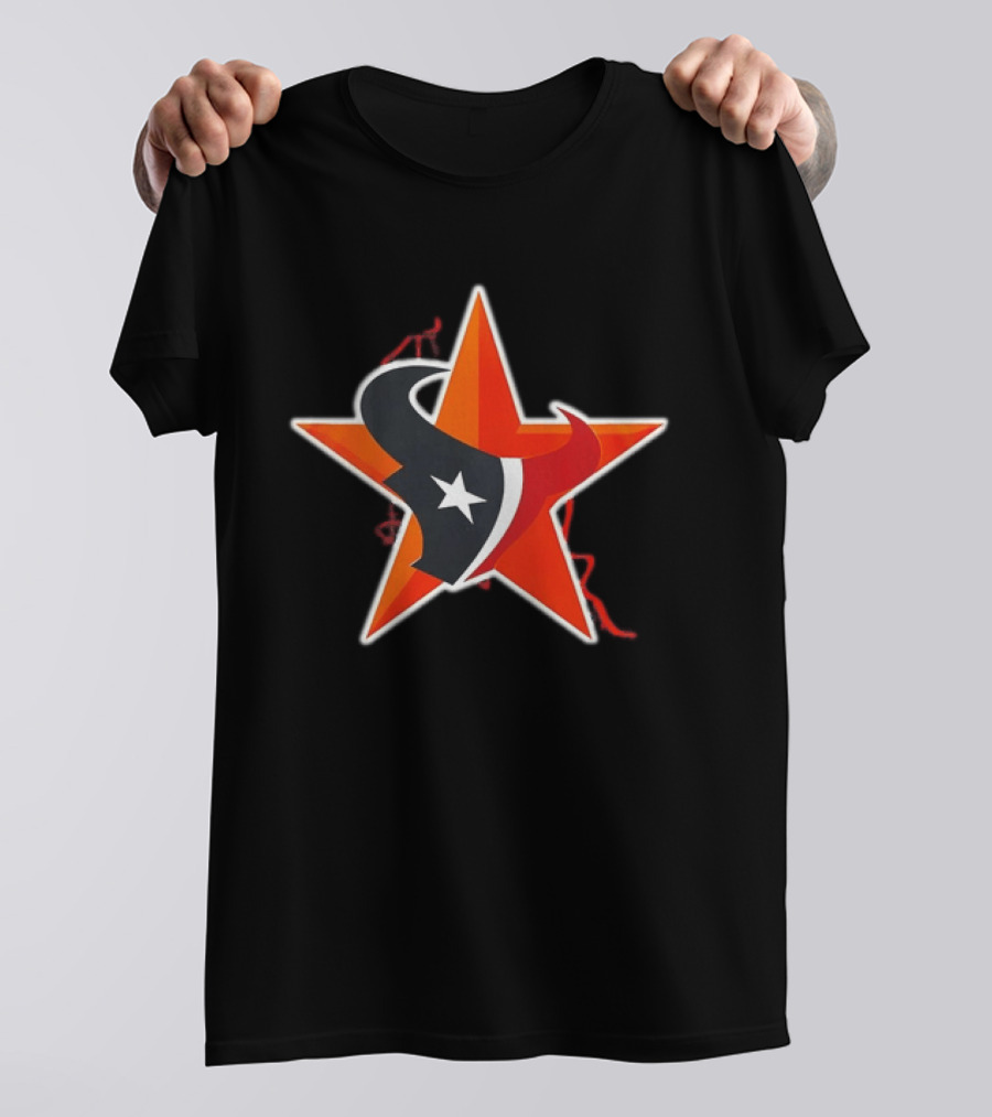 Houston Astros Texans Collaboration 2026 Star T-Shirt
