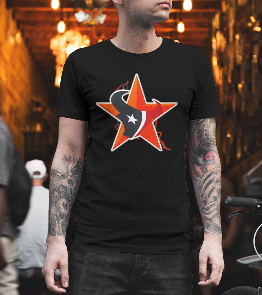 Houston Astros Texans Collaboration 2026 Star T-Shirt
