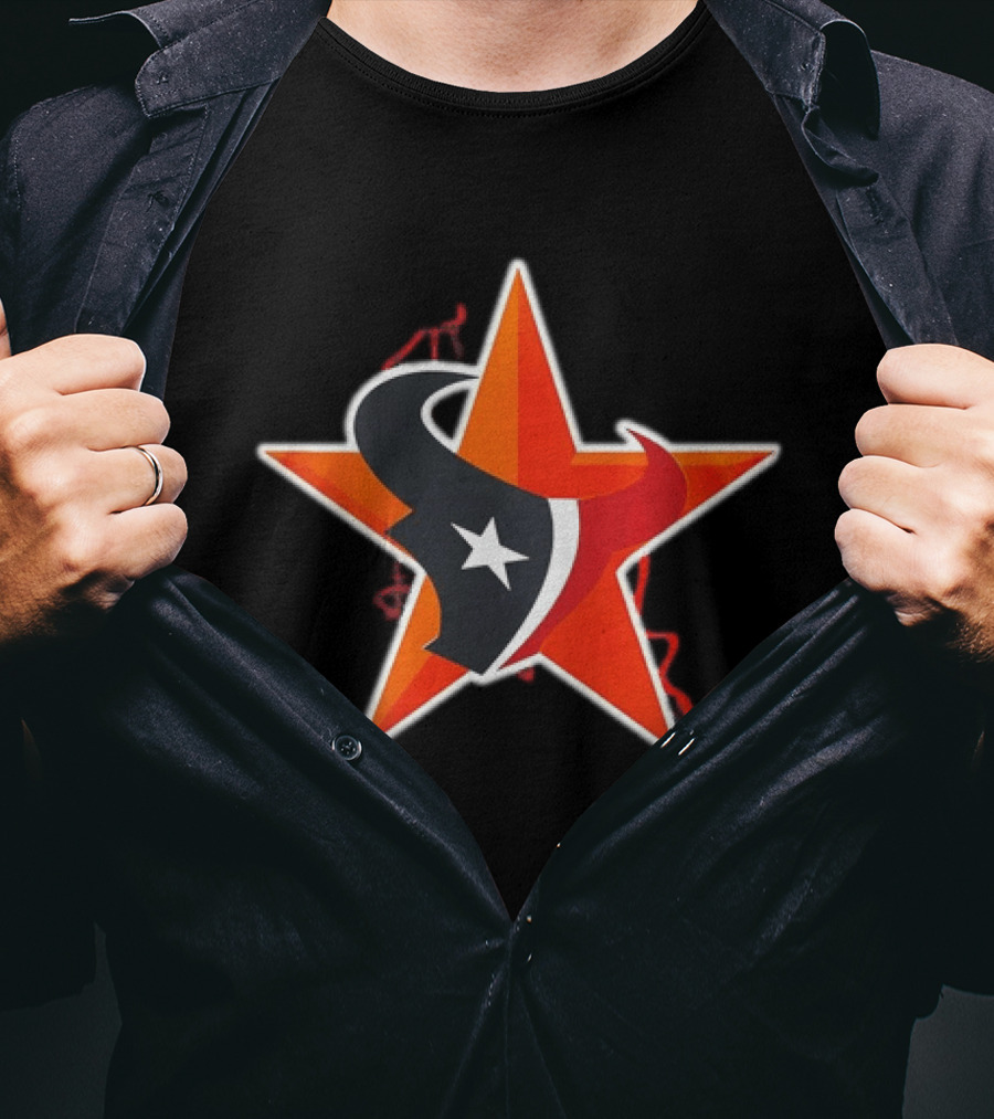 Houston Astros Texans Collaboration 2026 Star T-Shirt